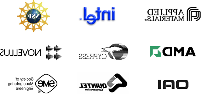 AMD、Cypress、Novellus、OAI、Quintel Corp、SME等9家合作伙伴的logo